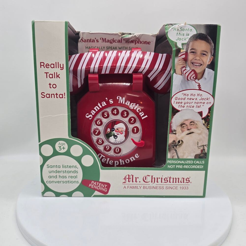 NEW Mr. Christmas Santa's Magical Telephone Interactive Multiple Languages
